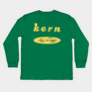 Kerning Corncob Graphic Designer Humor Kids Long Sleeve T-Shirt